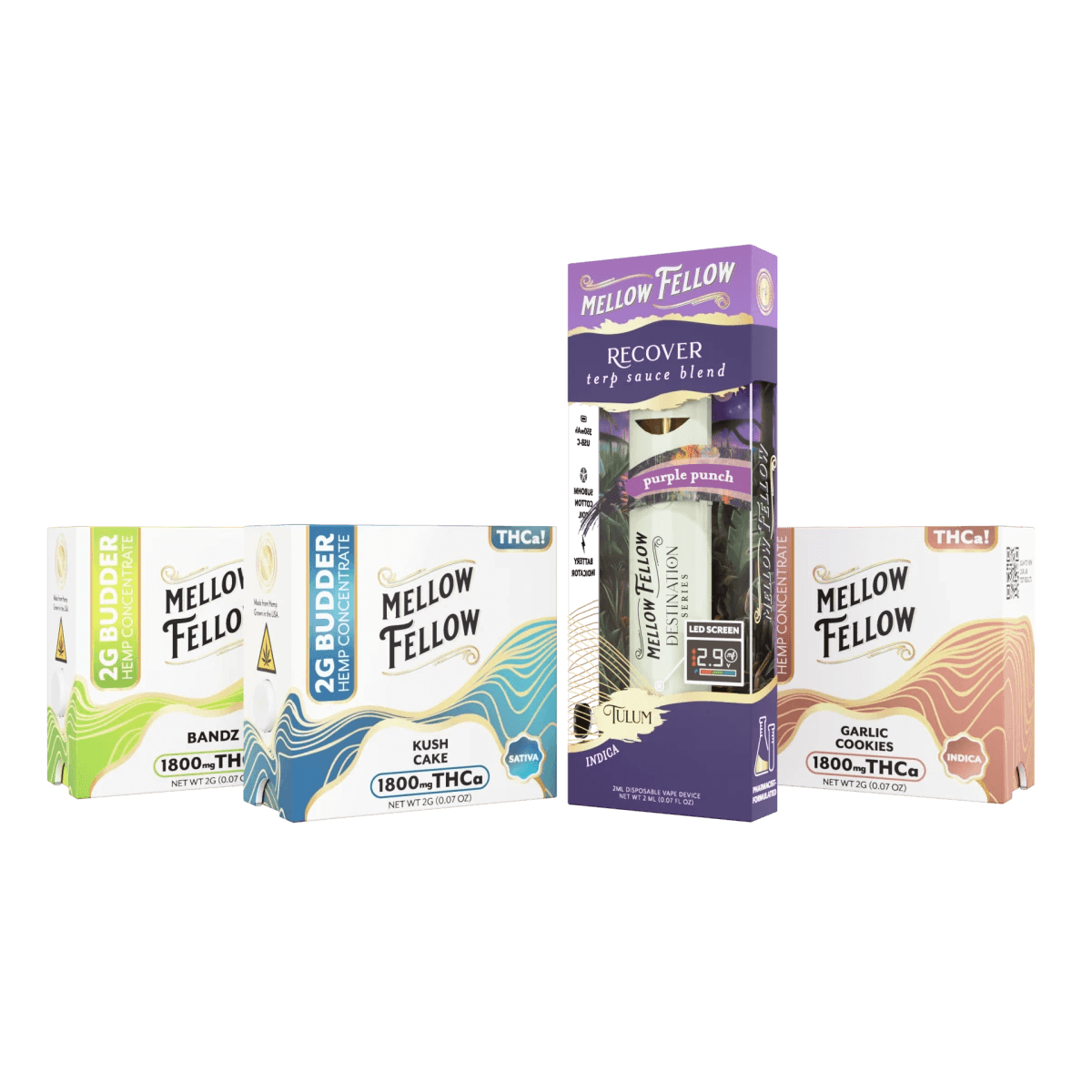 THCa Budder Bundle - Stay Slick - Mellow Fellow