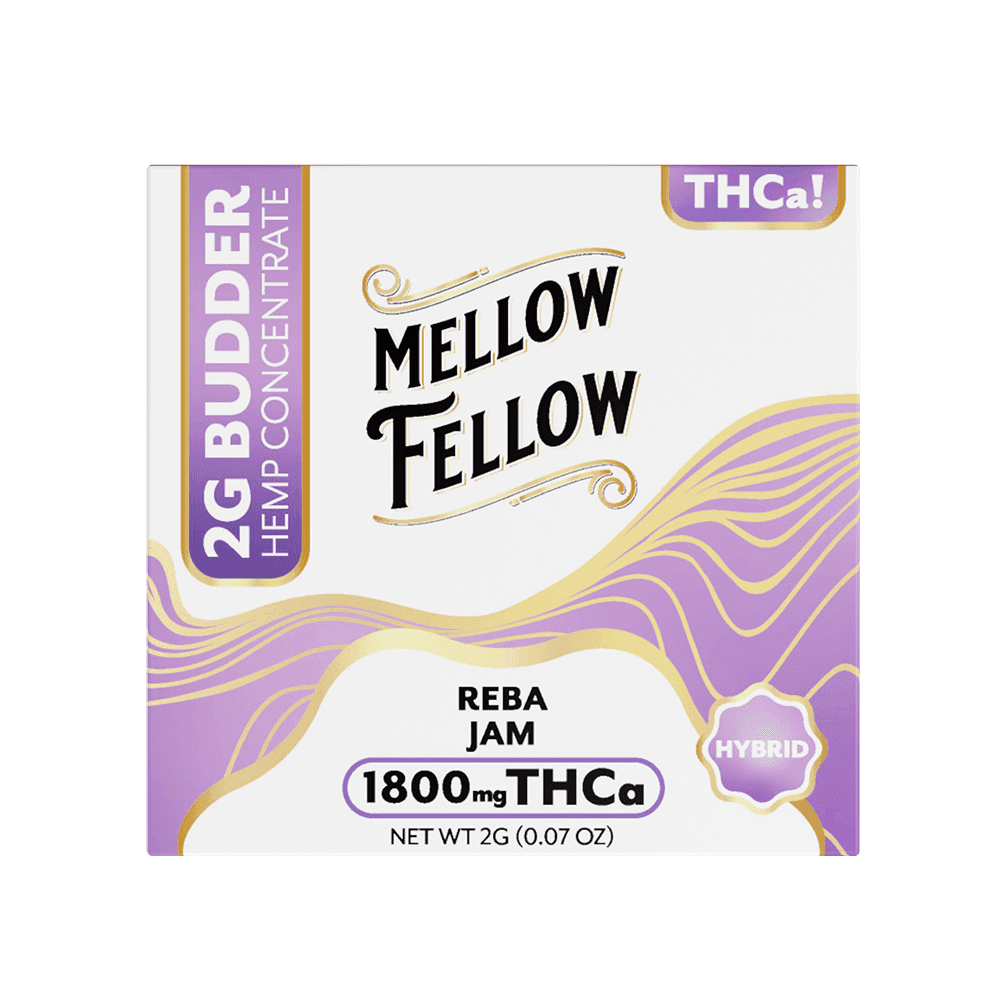 THCa 2g Budder Jar - Reba Jam (Hybrid) - Mellow Fellow