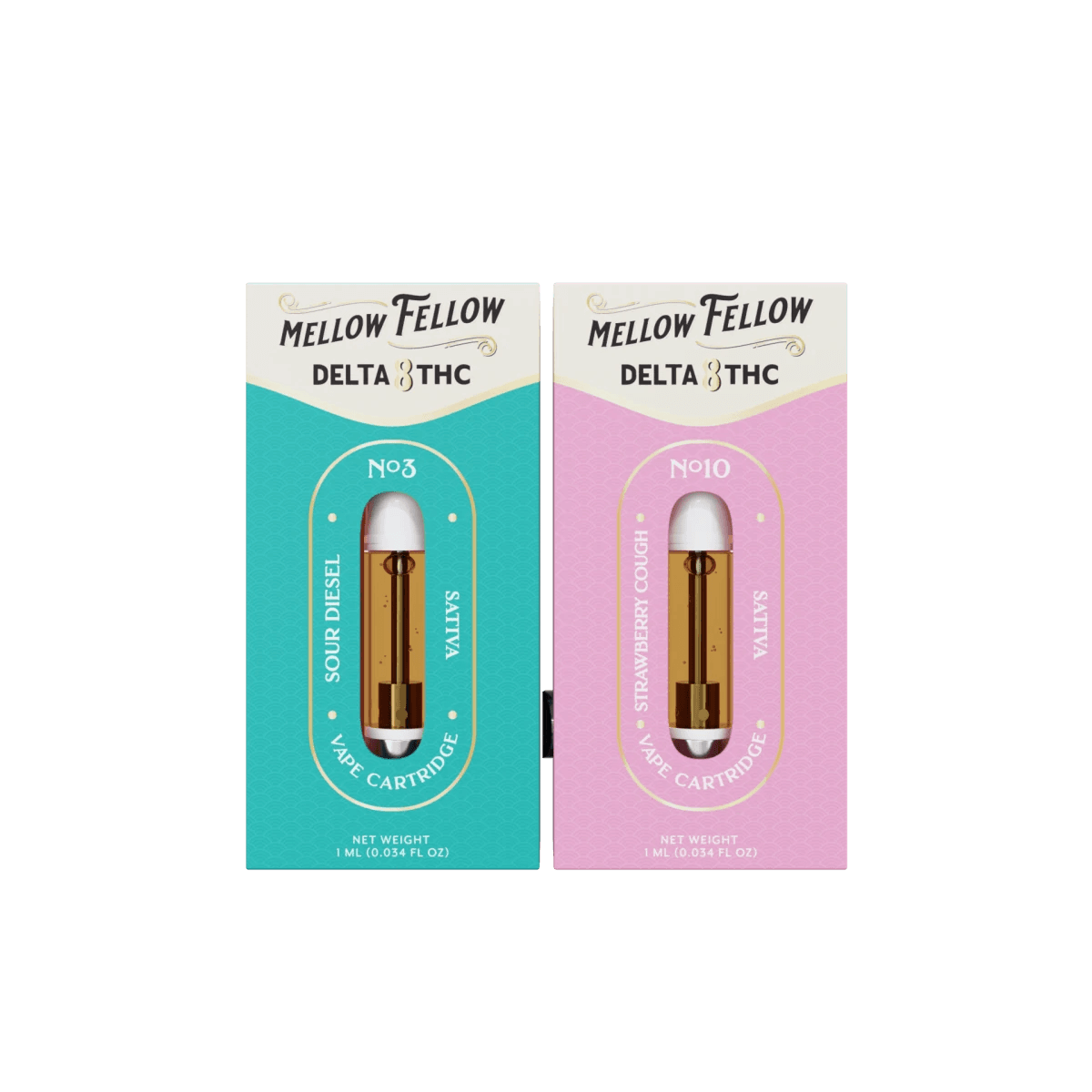 Delta 8 1ml Vape Cartridge Bundle (2 Pack) | Sativa