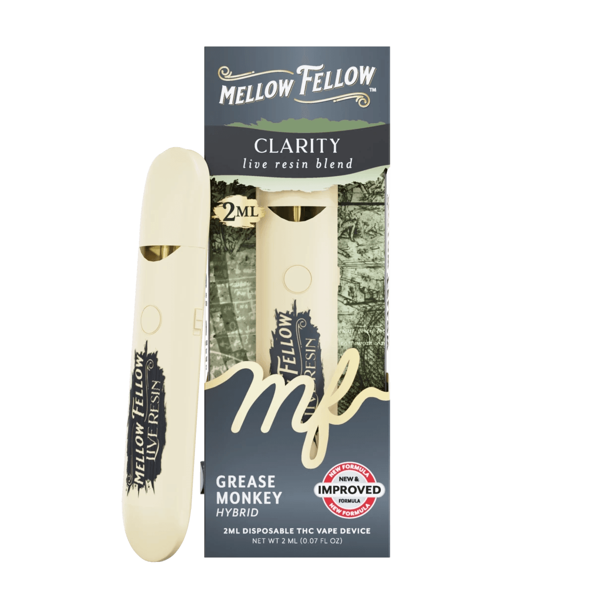 Clarity Blend 2ml Live Resin Disposable Vape - Grease Monkey (Hybrid)