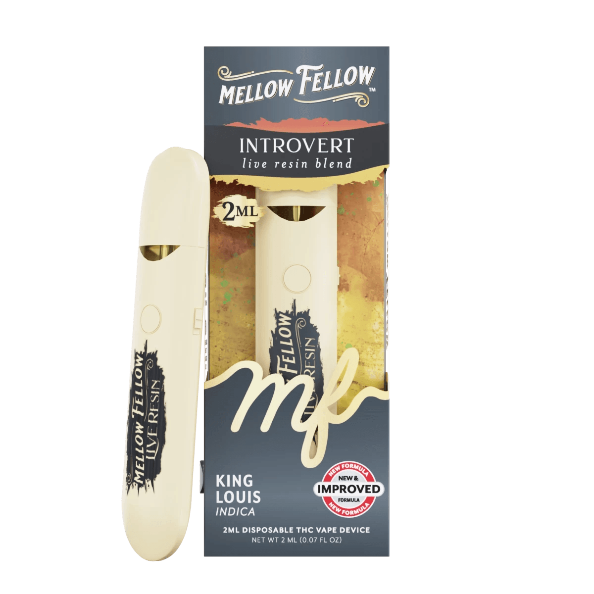Introvert Blend 2ml Live Resin Disposable Vape - King Louis (Indica)