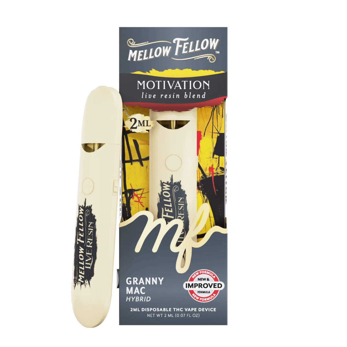 Motivation Blend 2ml Live Resin Disposable Vape - Granny Mac (Hybrid)