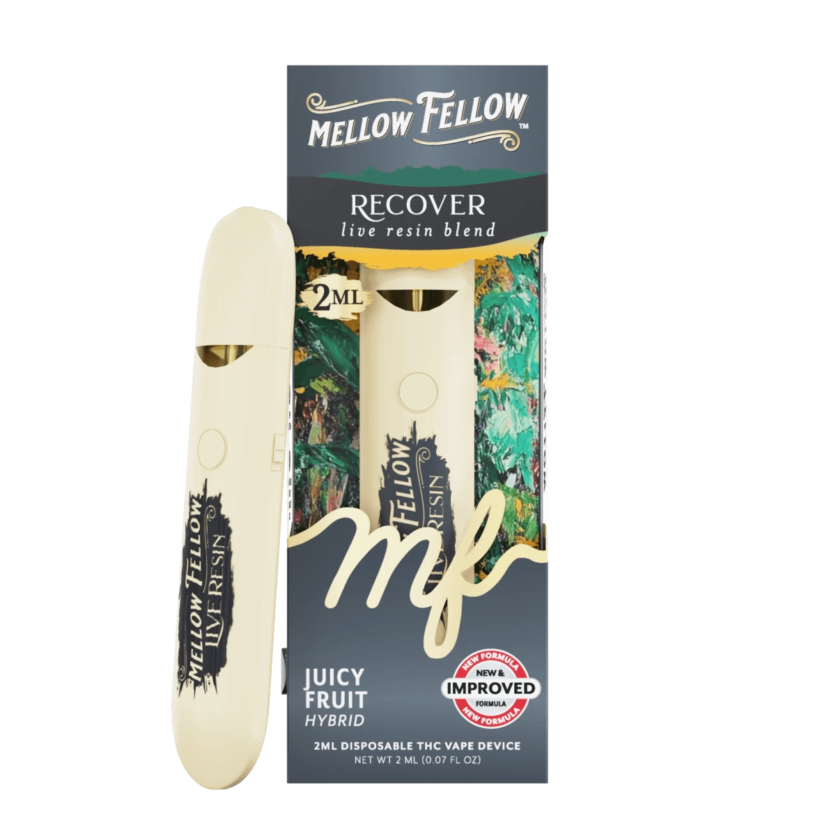 Recover Blend 2ml Live Resin Disposable Vape - Juicy Fruit (Hybrid)
