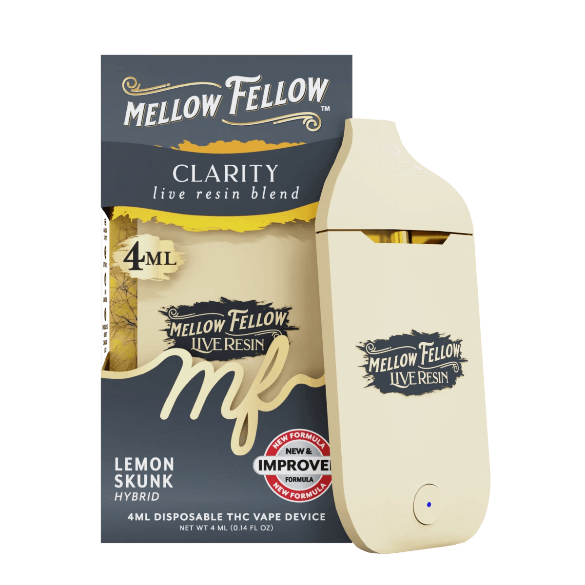 Clarity Blend 4ml Live Resin Disposable Vape - Lemon Skunk (Hybrid)