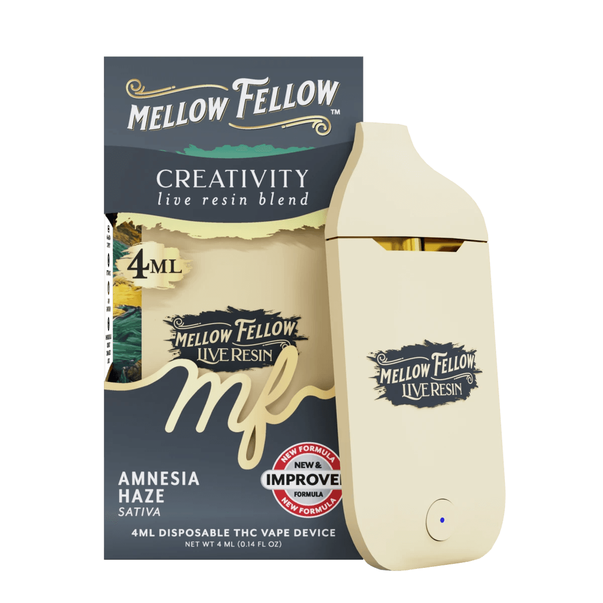 Creativity Blend 4ml Live Resin Disposable Vape - Amnesia Haze (Sativa)