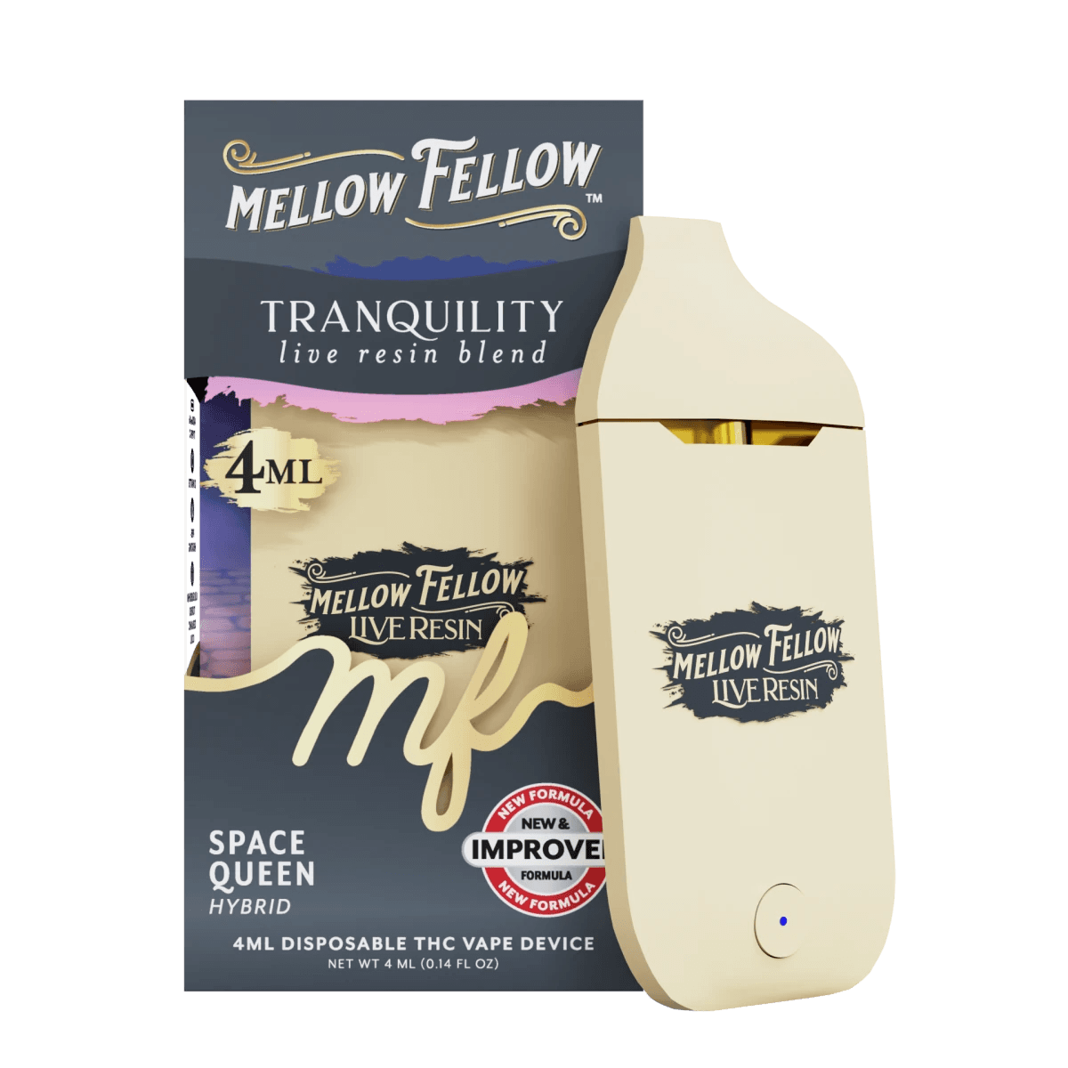 Tranquility Blend 4ml Live Resin Disposable Vape - Space Queen (Hybrid)