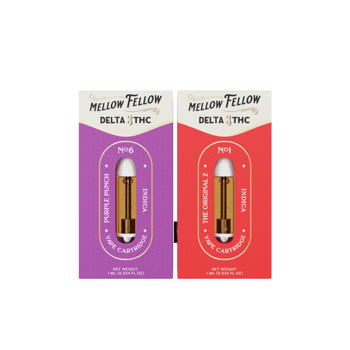 Delta 8 1ml Vape Cartridge Bundle (2 Pack) | Indica