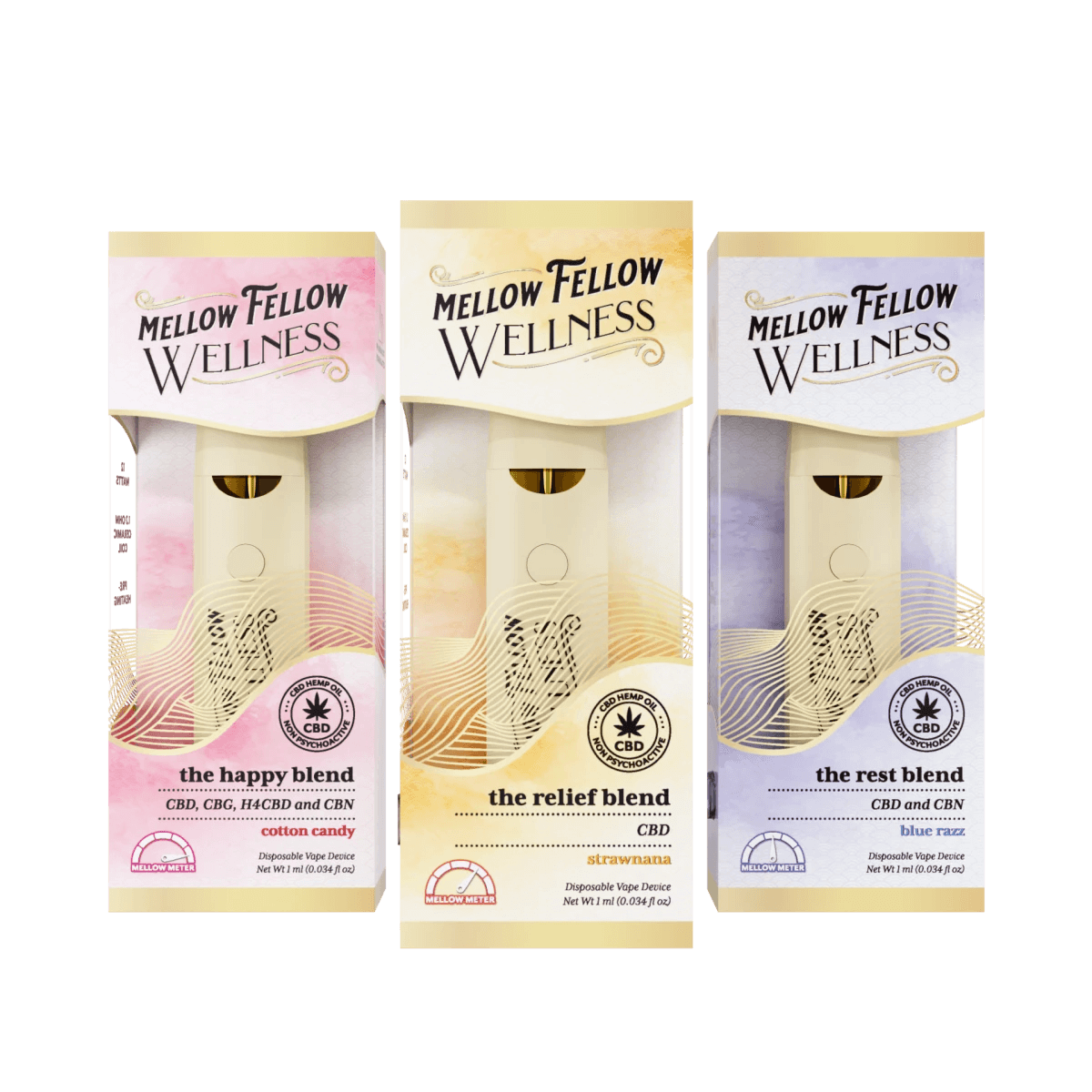 1ml CBD Blend Disposable Vape Bundle (3 Pack)