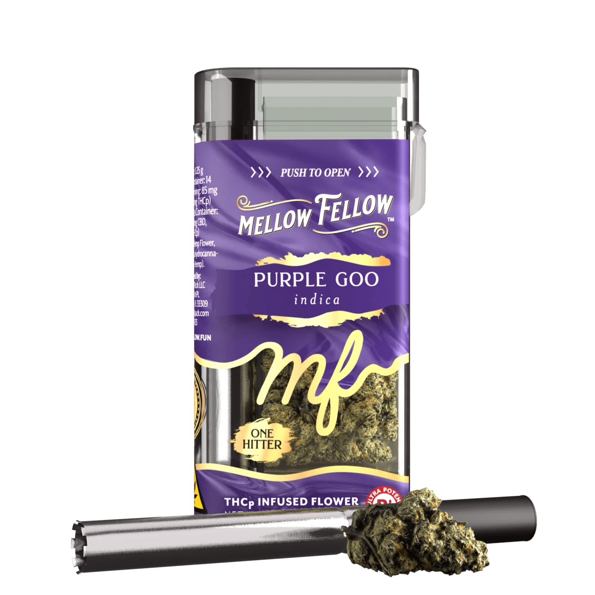 THCp 3.5g Infused Flower + One Hitter - Purple Goo (Indica)