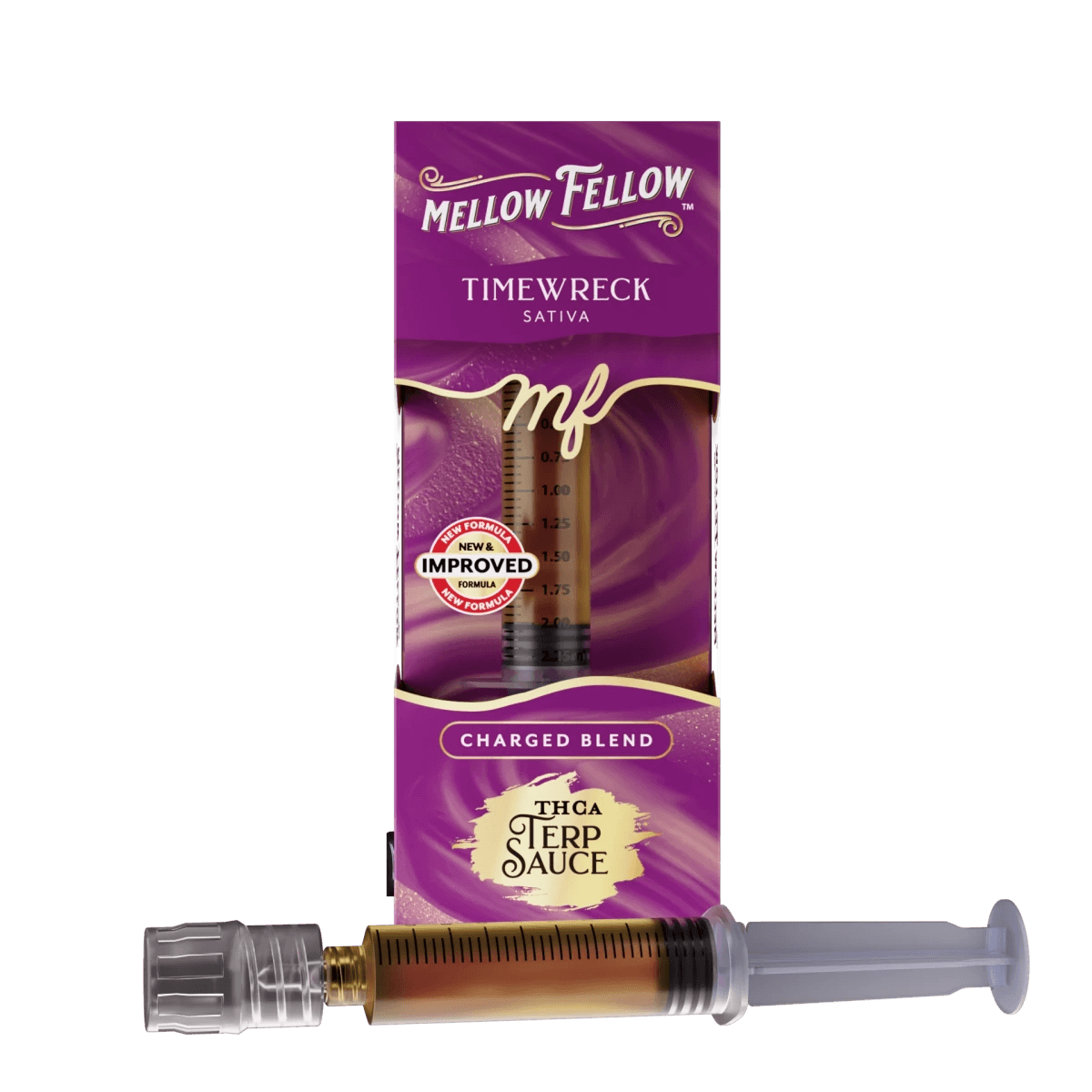 Charged Blend - Terp Sauce 2ml Syringe - Timewreck (Sativa) - Mellow Fellow