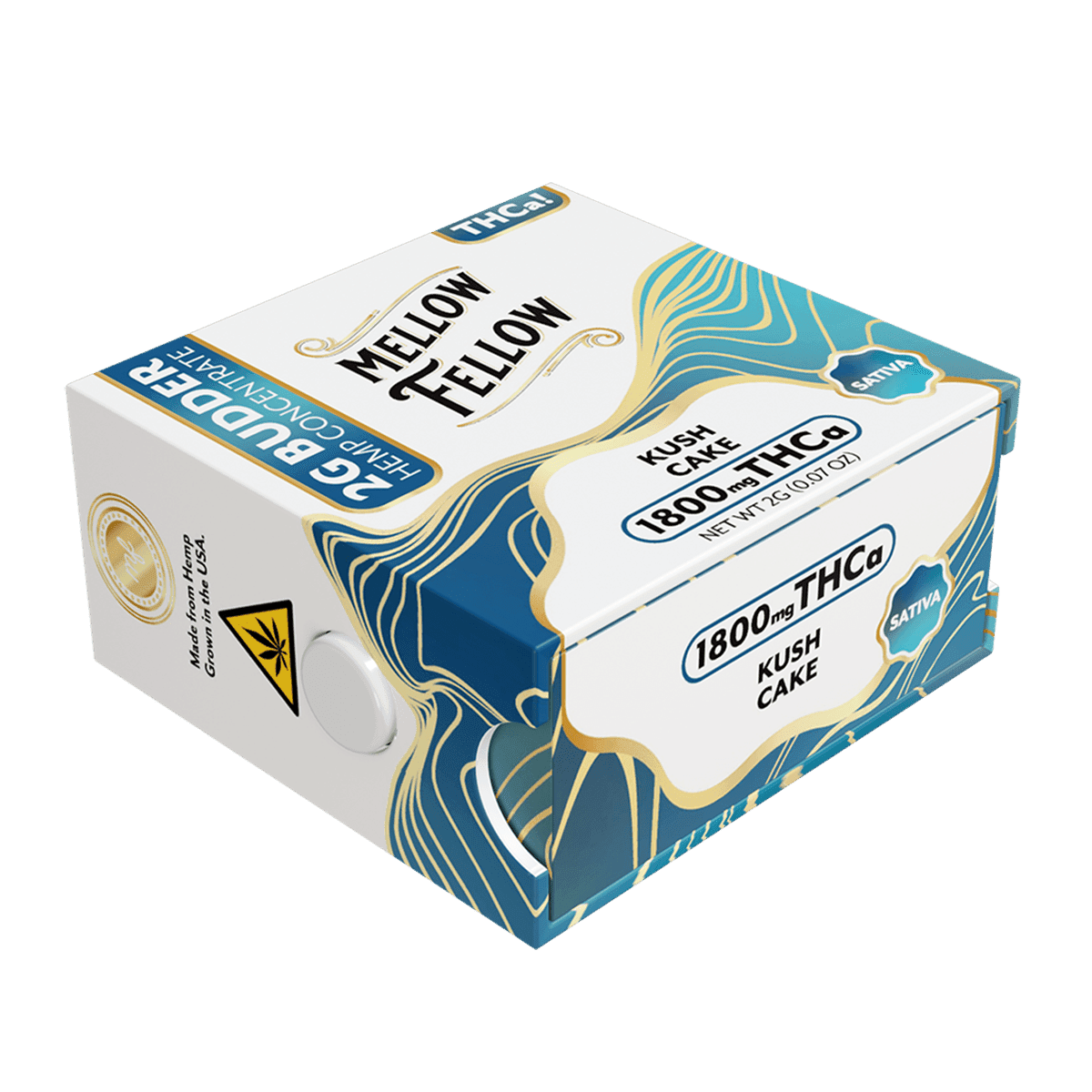 THCa 2g Budder Jar - Kush Cake (Sativa) - Mellow Fellow