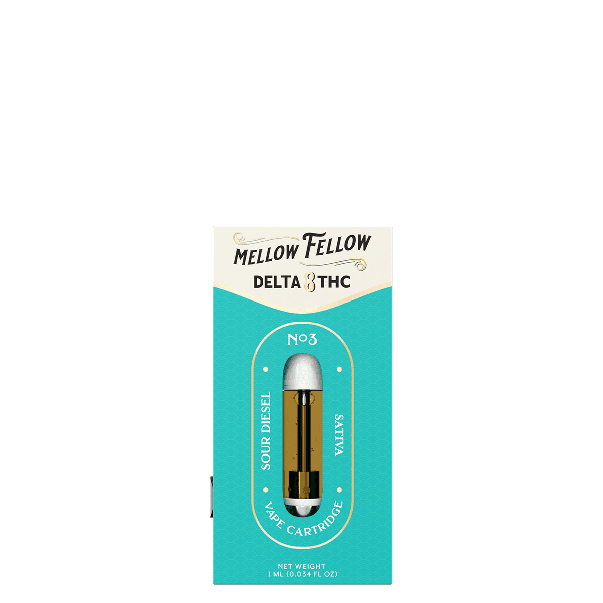 Delta 8 1ml Vape Cartridge - Sour Diesel (Sativa)