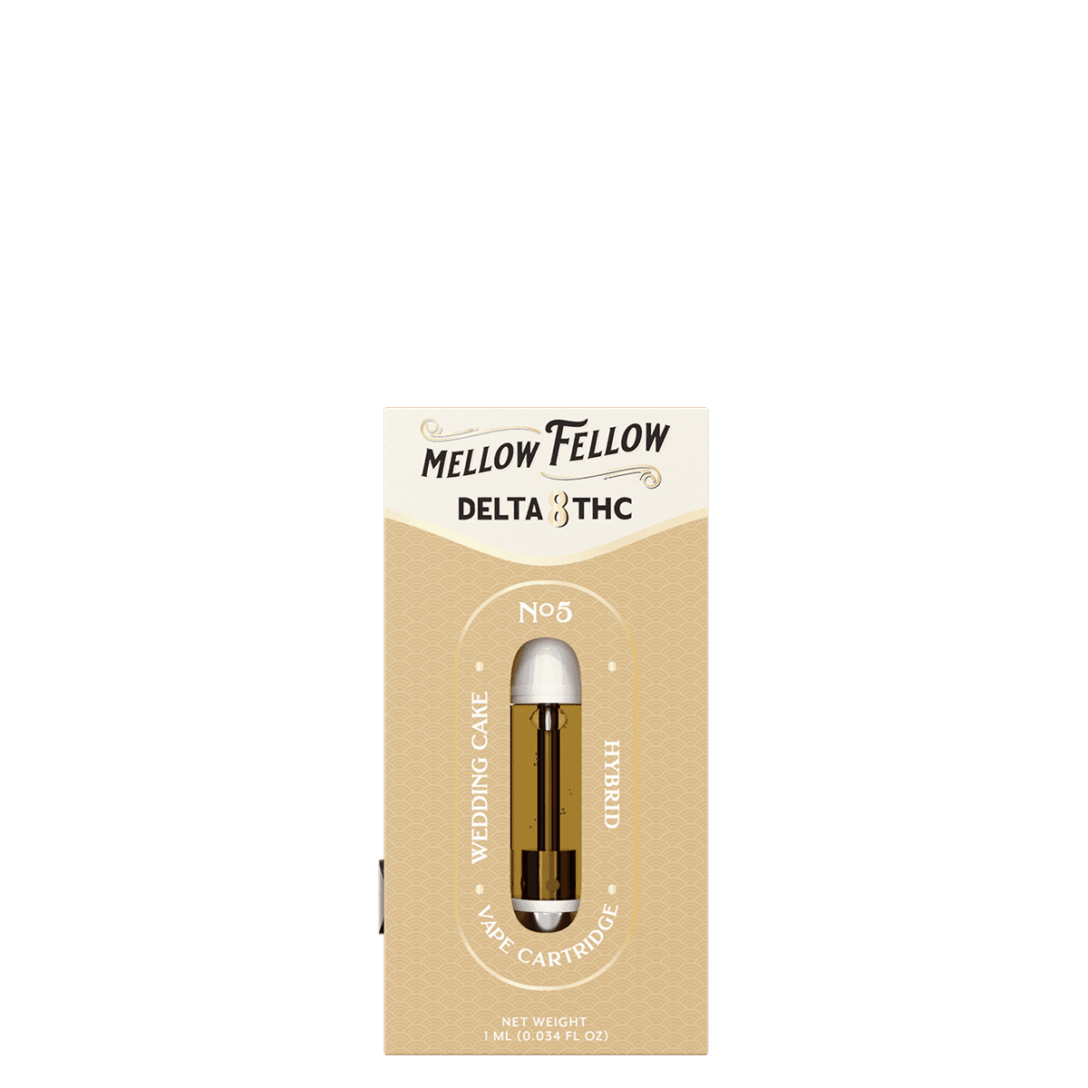 Delta 8 1ml Vape Cartridge - Wedding Cake (Hybrid) - Mellow Fellow
