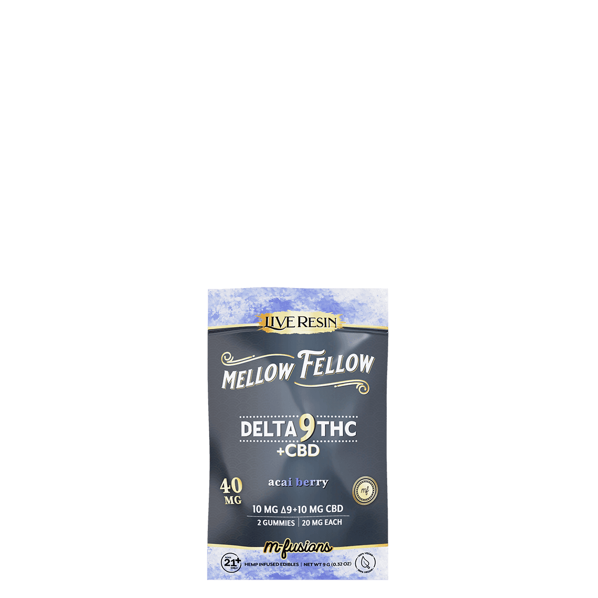 Delta 9 Live Resin Gummies 40mg 2 ct. - Acai