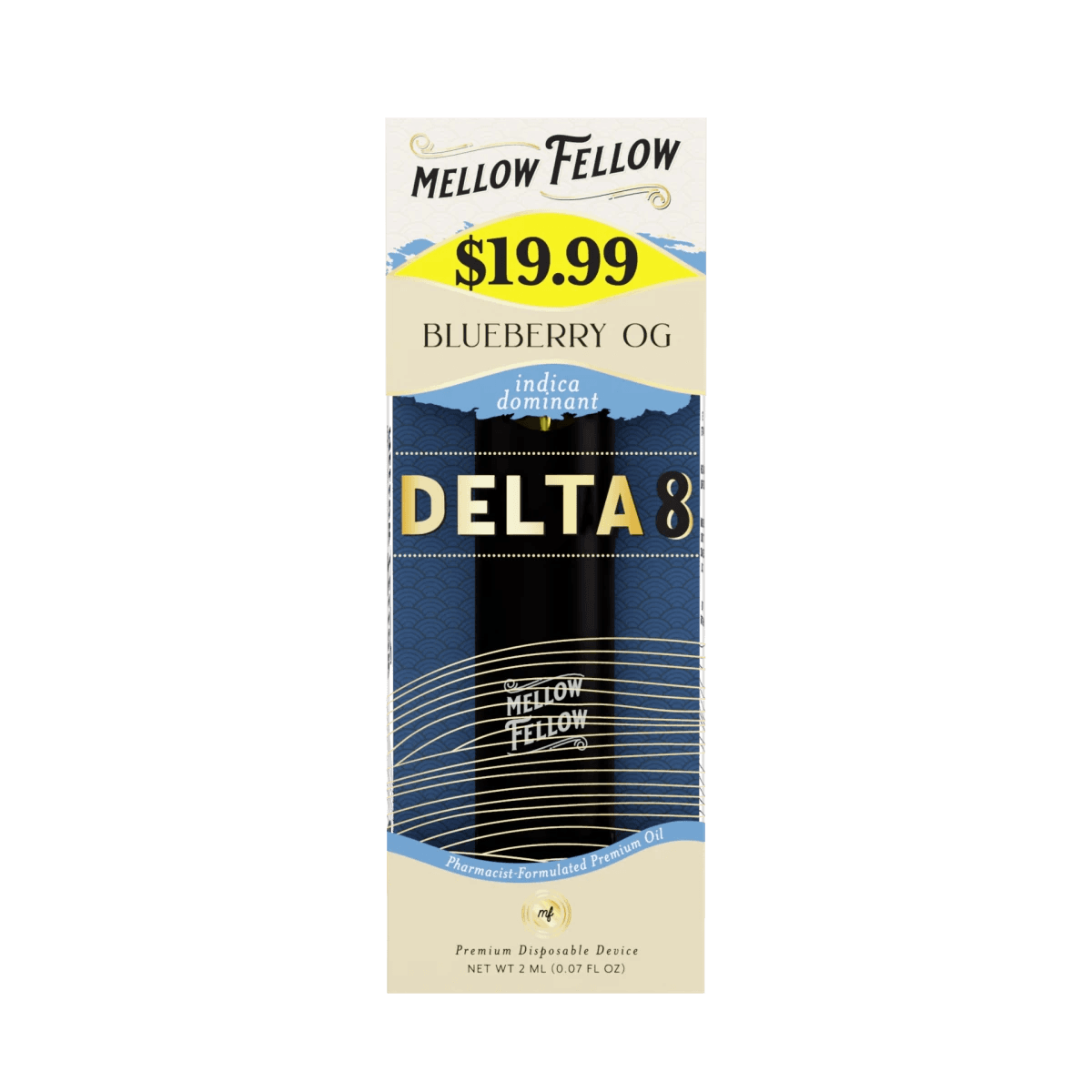 Delta 8 Premium 2ML Disposable Vape - Blueberry OG (Indica Dominant)
