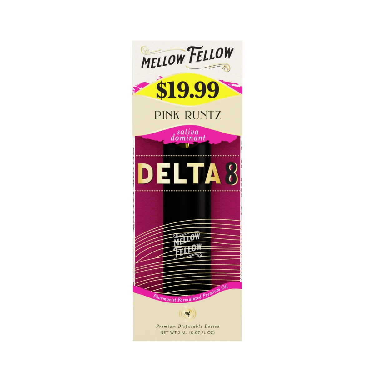 Delta 8 Premium 2ML Disposable Vape - Pink Runtz (Sativa Dominant)