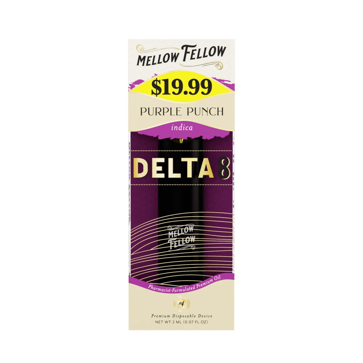 Delta 8 Premium 2ML Disposable Vape - Purple Punch (Indica)