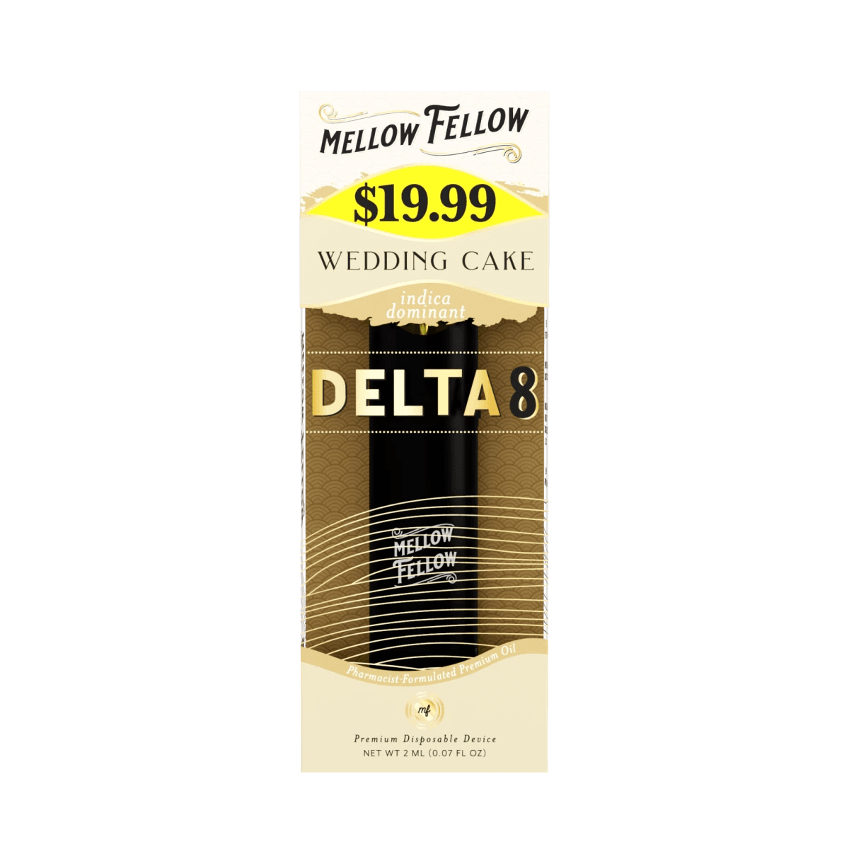 Delta 8 Premium 2ML Disposable Vape - Wedding Cake (Indica)