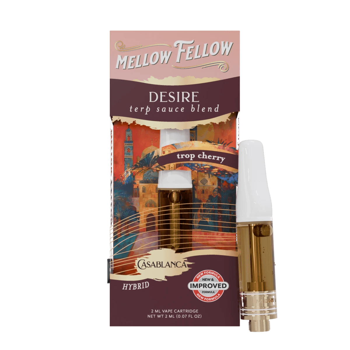 Desire Blend - Terp Sauce 2ml Vape Cartridge - Trop Cherry (Hybrid) - Mellow Fellow