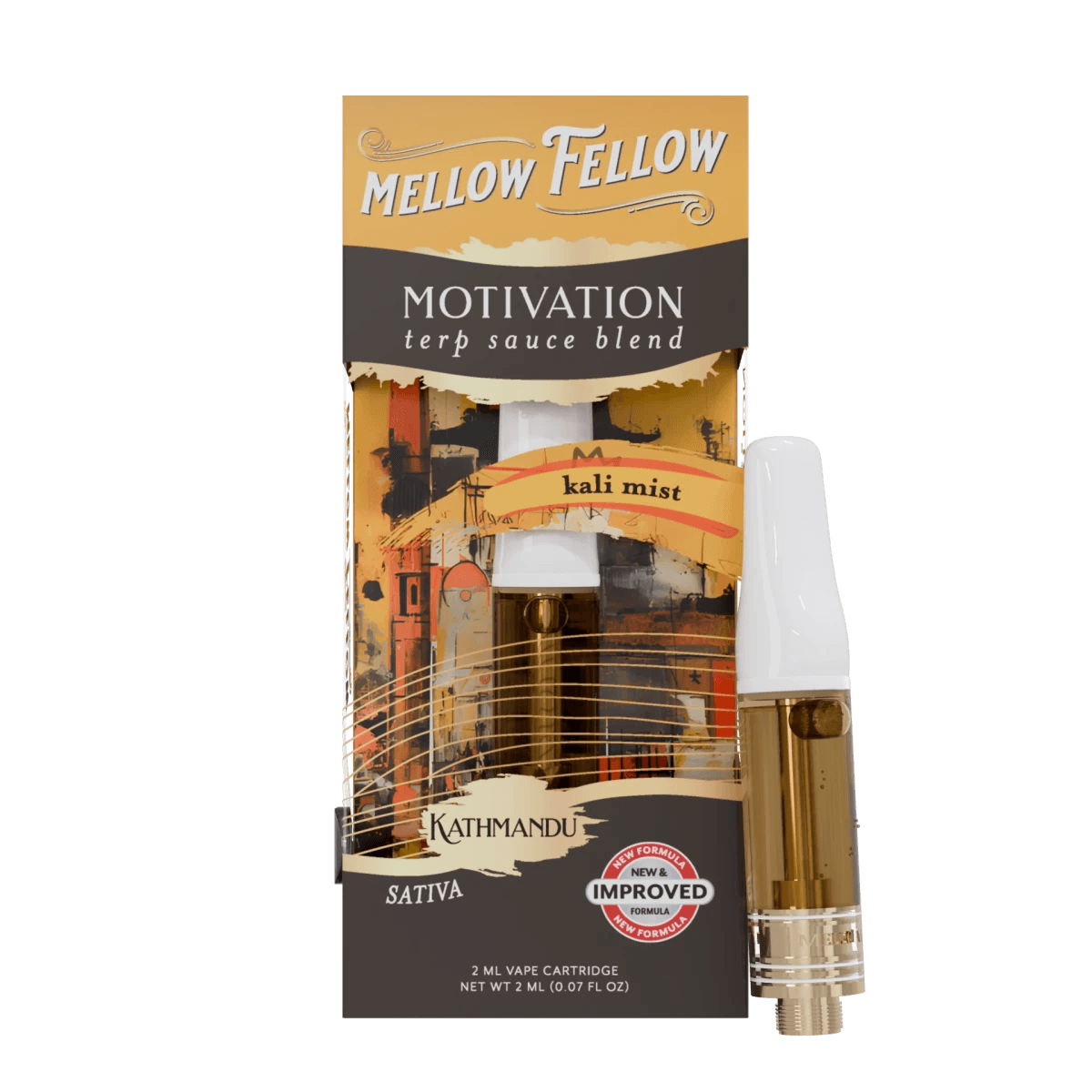 Motivation Blend - Terp Sauce 2ml Vape Cartridge - Kali Mist (Sativa) - Mellow Fellow