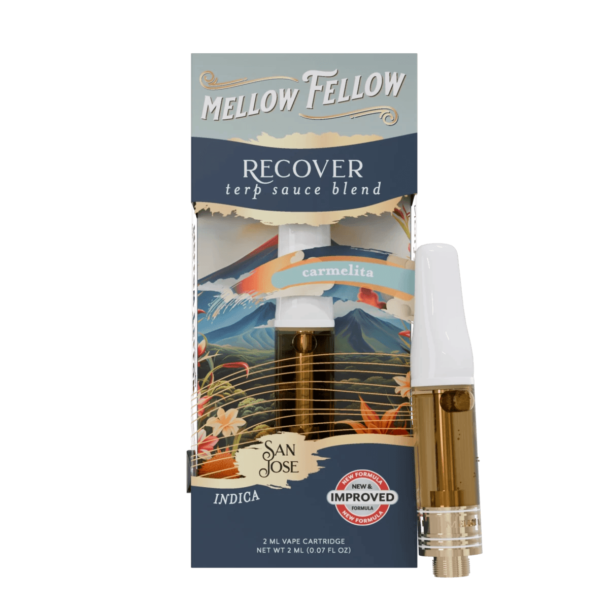Recover Blend - Terp Sauce 2ml Vape Cartridge - Carmelita (Indica) - Mellow Fellow