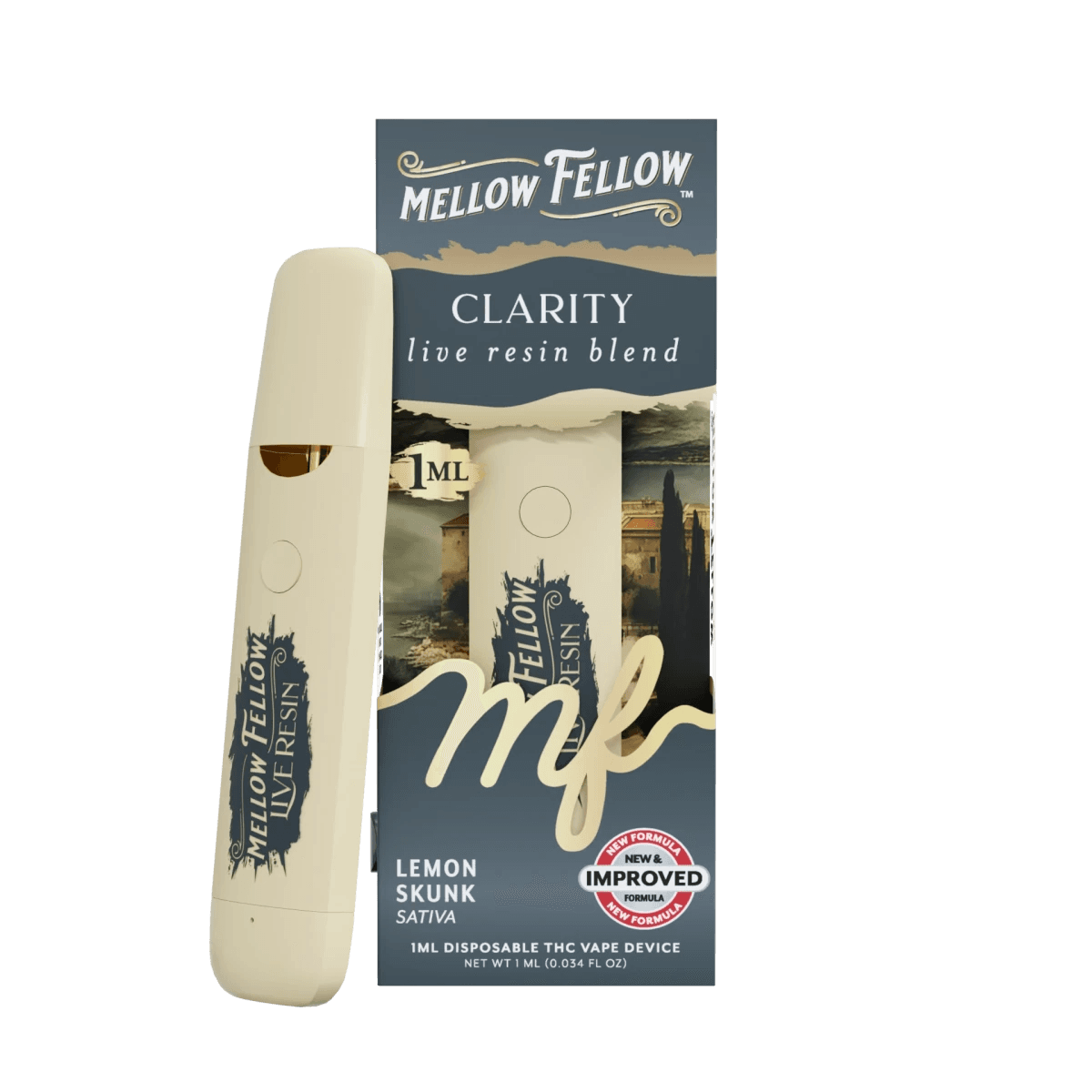 Clarity Blend - Live Resin 1ml Disposable Vape - Lemon Skunk (Sativa Dominant)