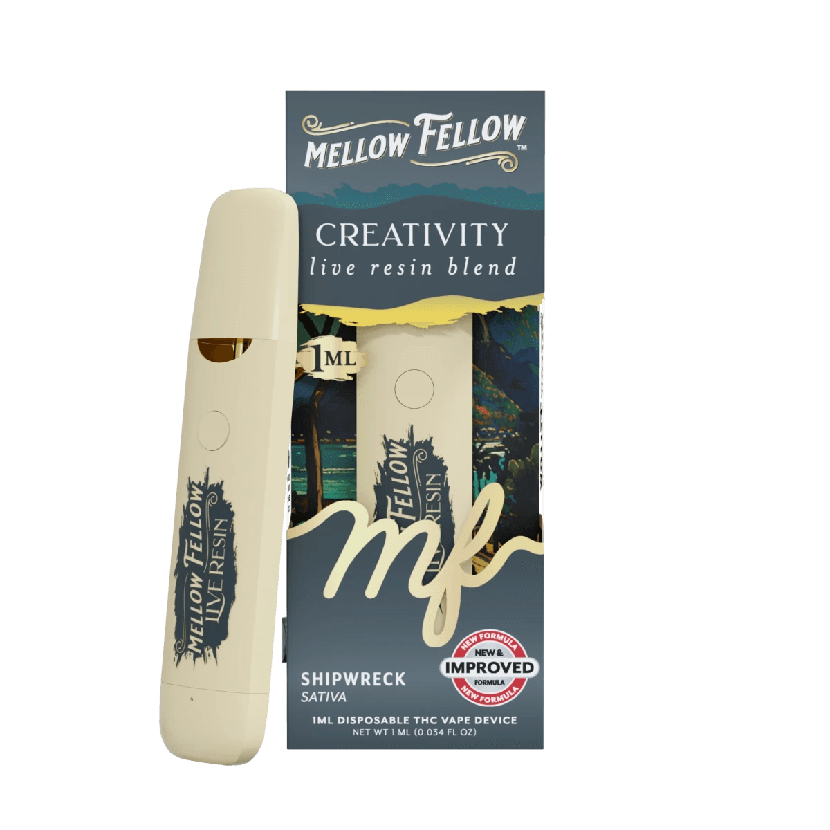 Creativity Blend - Live Resin 1ml Disposable Vape - Shipwreck (Sativa)
