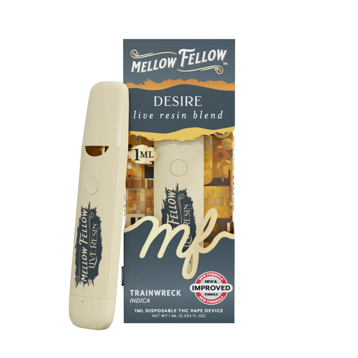 Desire Blend - Live Resin 1ml Disposable Vape - Trainwreck (Indica)