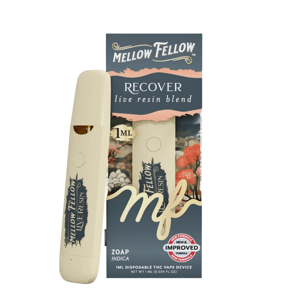 Recover Blend - Live Resin 1ml Disposable Vape - Zoap (Indica Dominant)