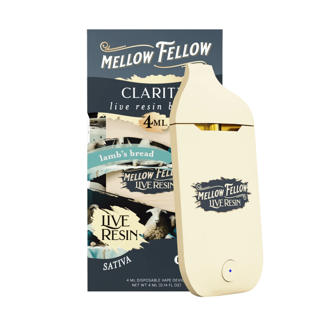 Clarity Blend 4ml Live Resin Disposable Vape - Lamb's Bread (Sativa)