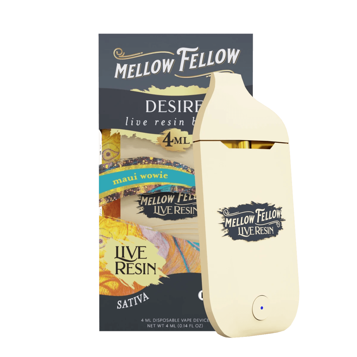Desire Blend 4ml Live Resin Disposable Vape - Maui Wowie (Sativa)