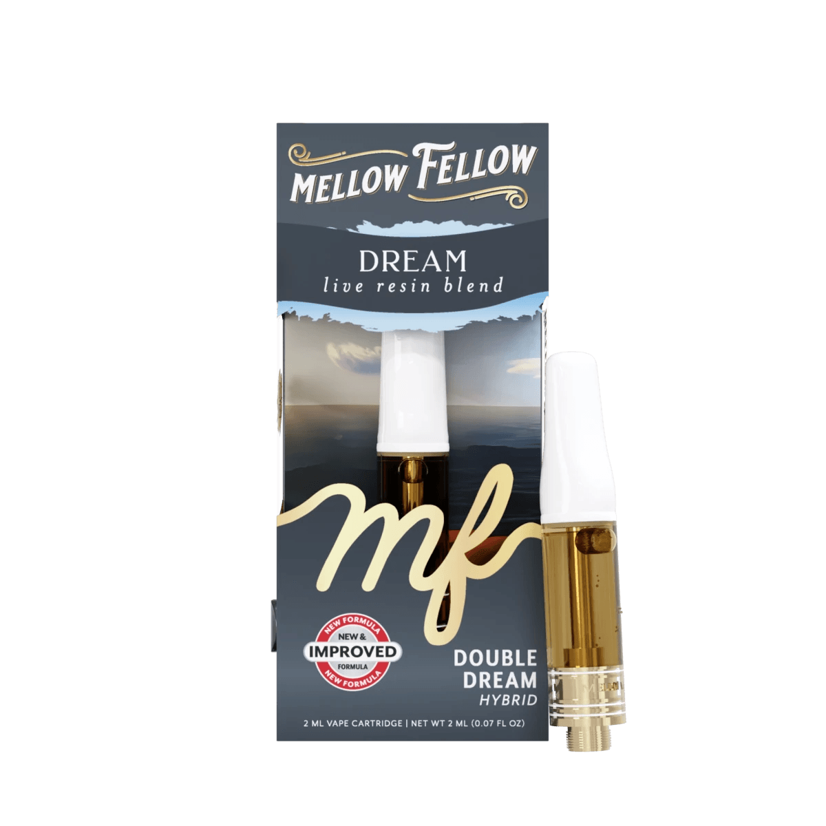 Dream Blend 2ml Live Resin Vape Cartridge - Double Dream (Hybrid) - Mellow Fellow
