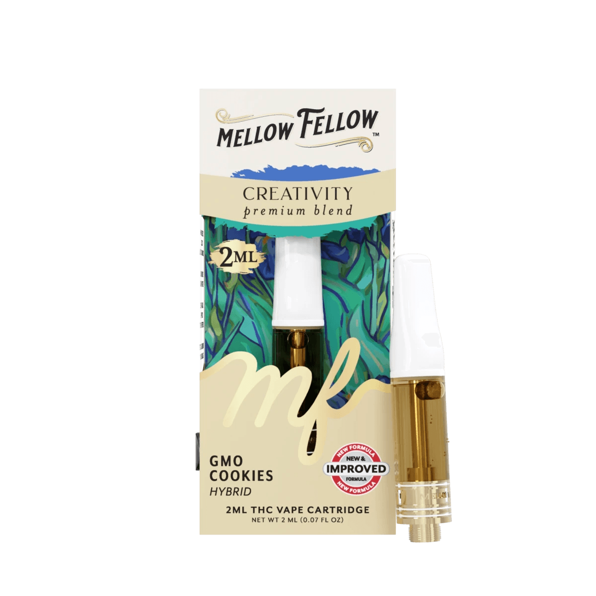 Creativity Blend 2ml Vape Cartridge - GMO Cookies (Hybrid) - Mellow Fellow