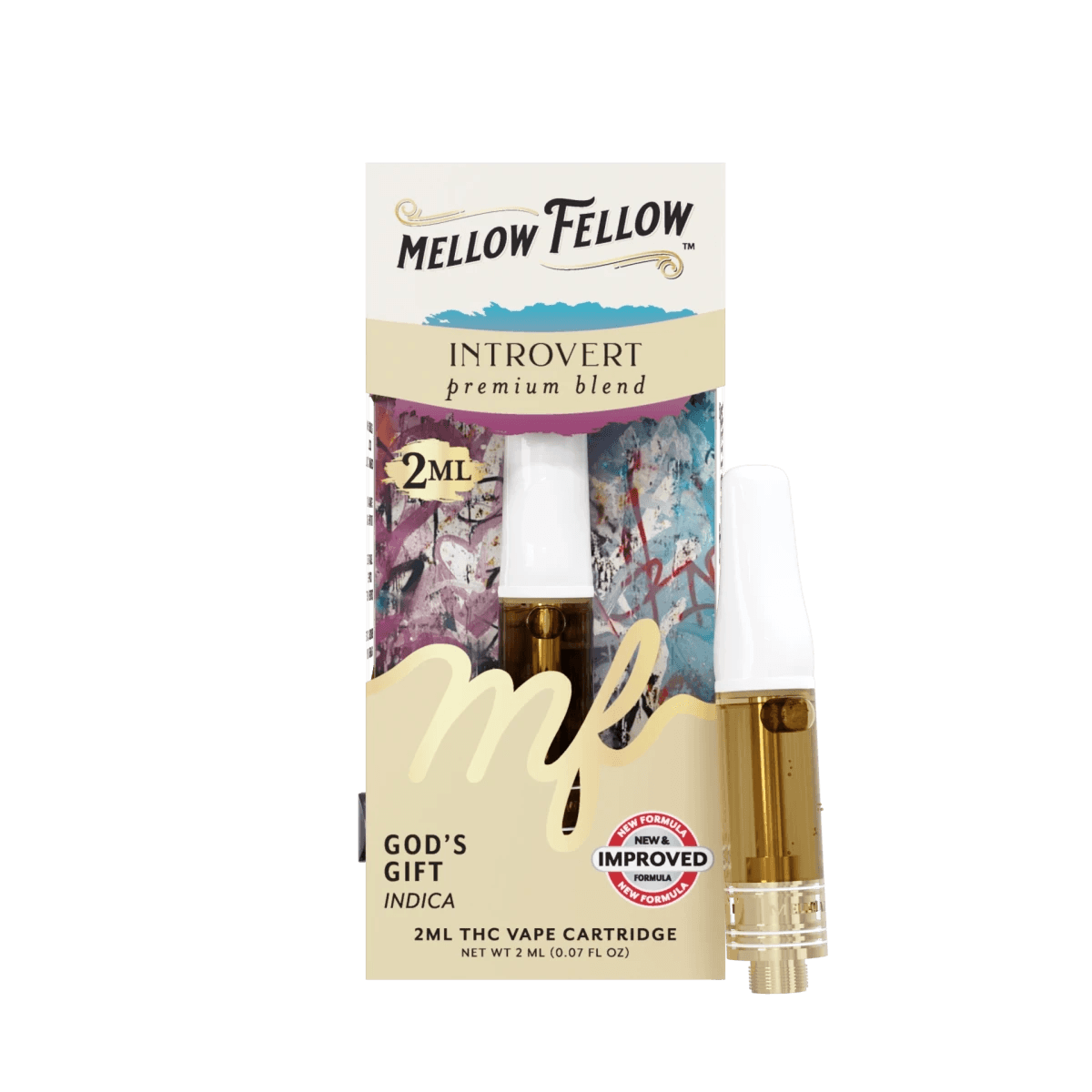 Introvert Blend 2ml Vape Cartridge - God's Gift (Indica)