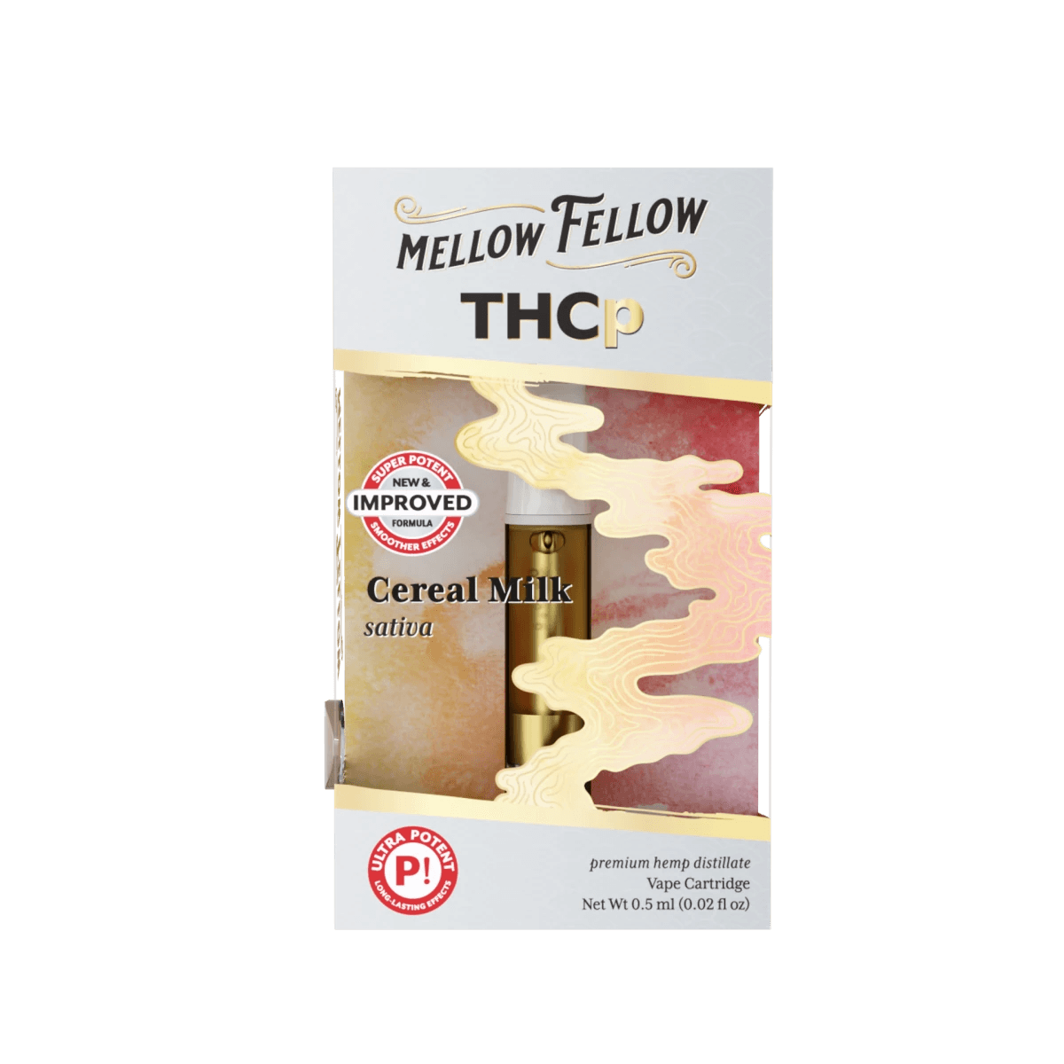THCp 0.5ml Vape Cartridge - Cereal Milk (Sativa) - Mellow Fellow