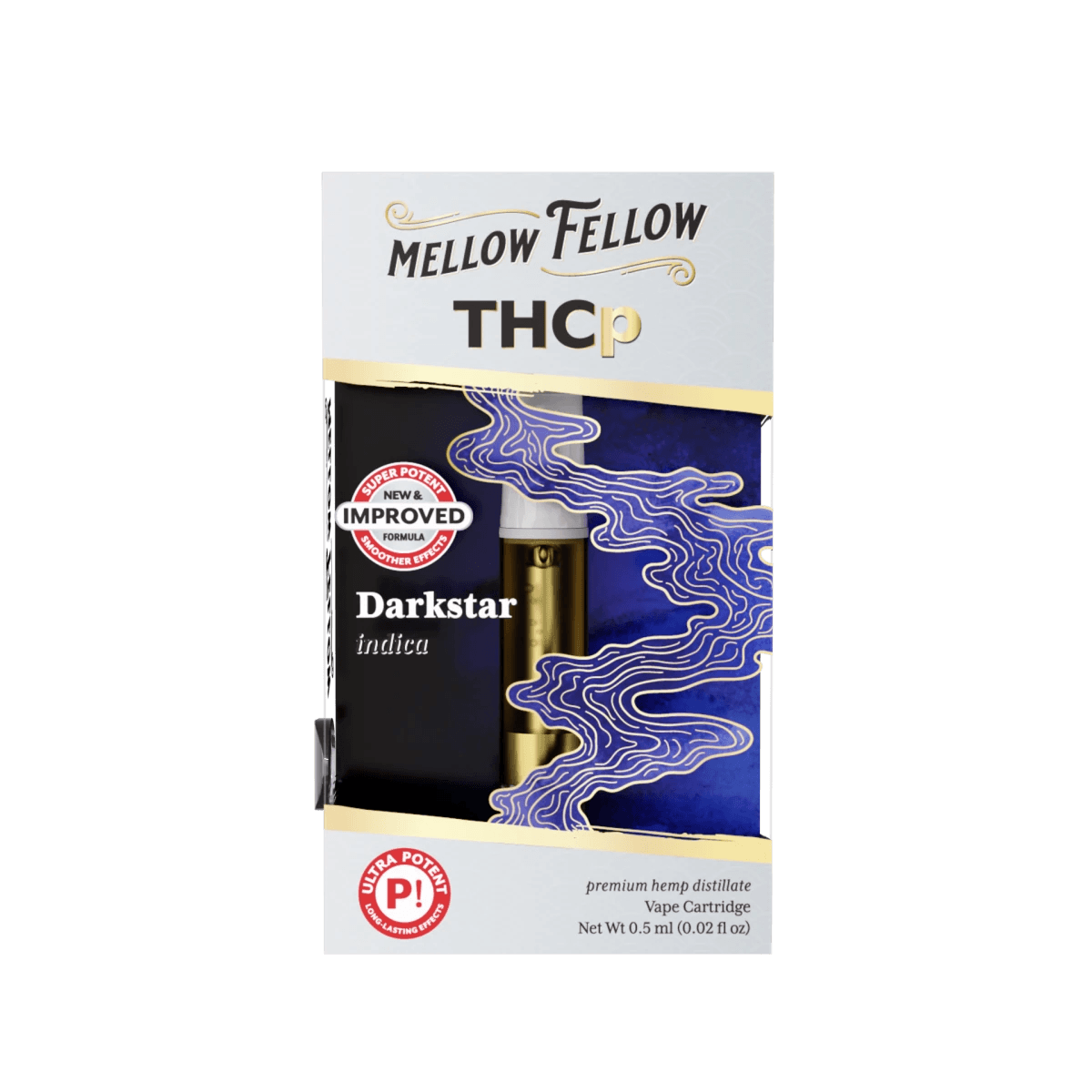 THCp 0.5ml Vape Cartridge - Darkstar (Indica) - Mellow Fellow