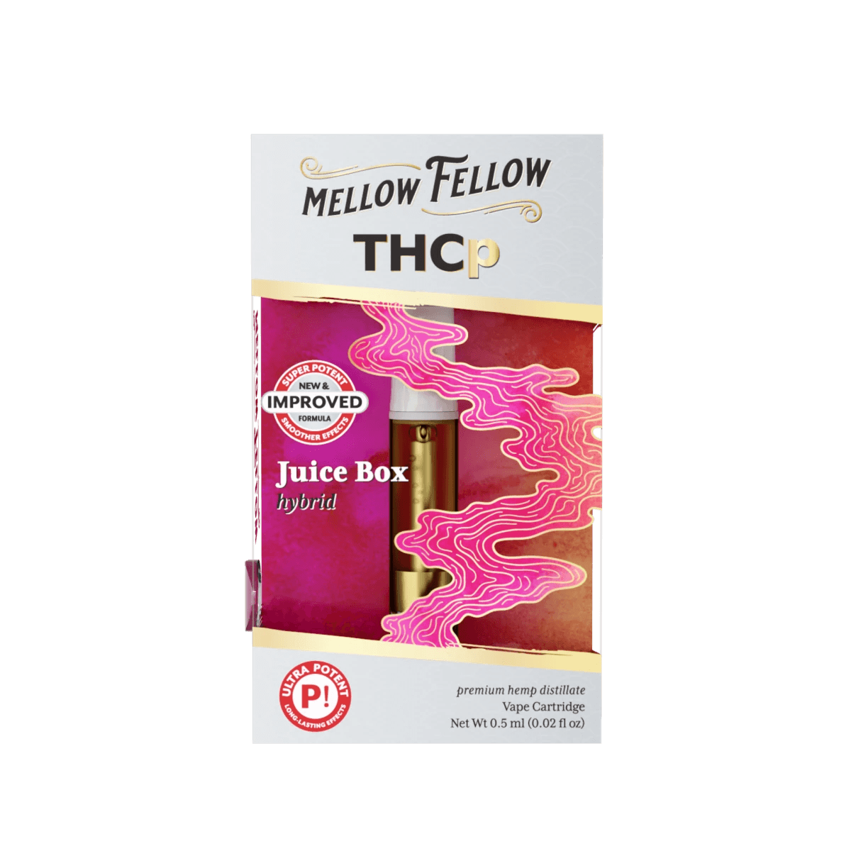 THCp 0.5ml Vape Cartridge - Juice Box (Hybrid) - Mellow Fellow