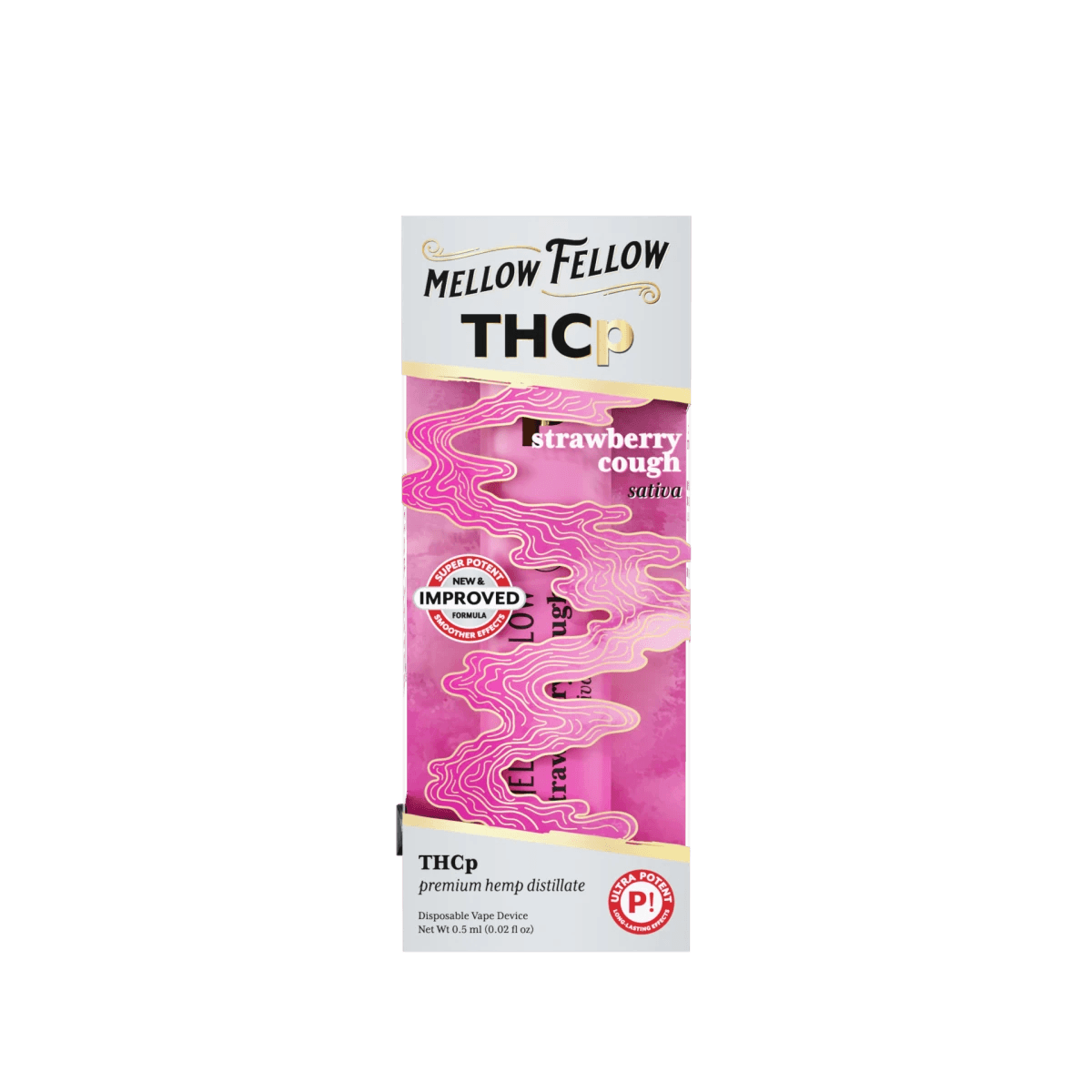 THCp 0.5g Disposable Vape - Strawberry Cough (Sativa)