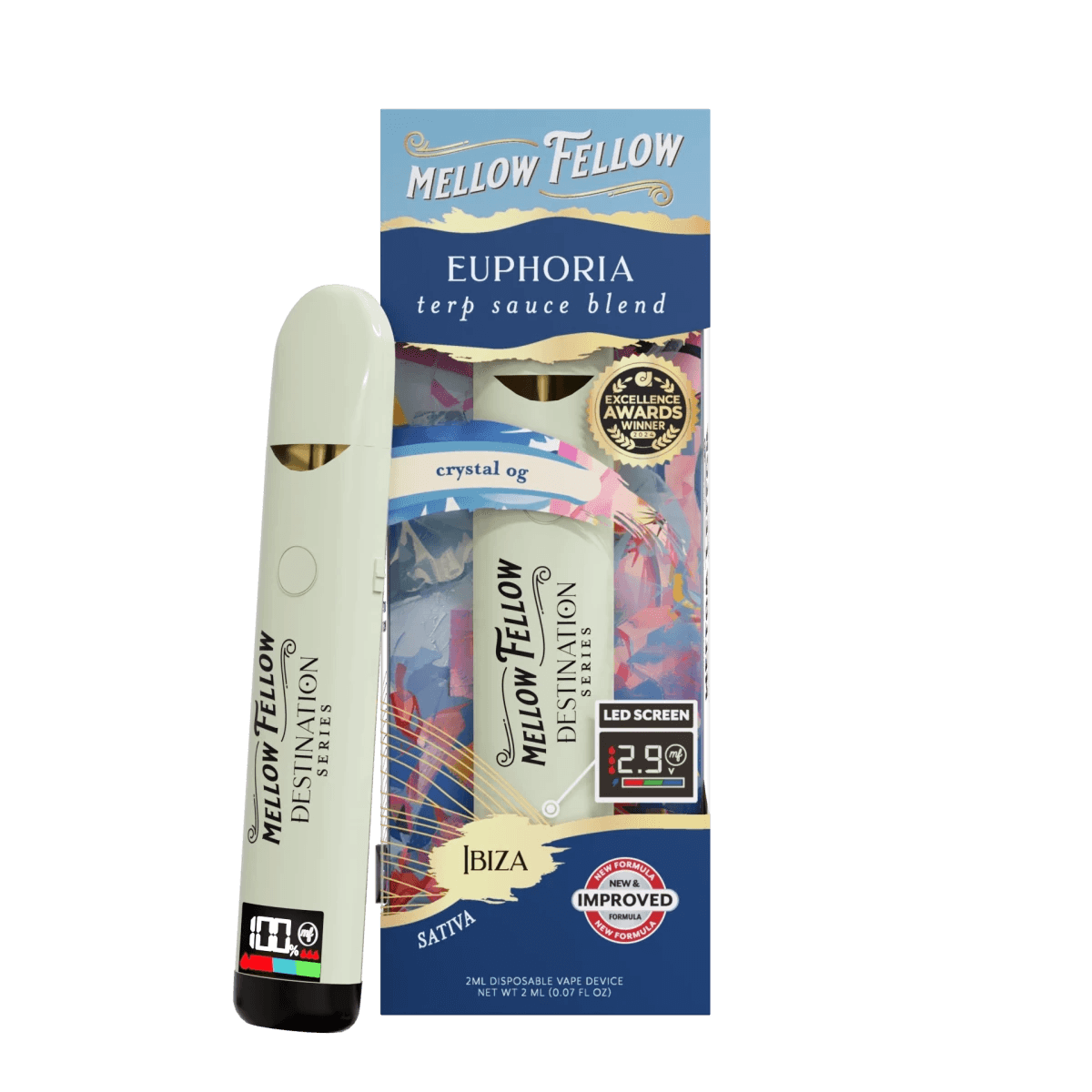 Euphoria Blend - Terp Sauce 2ml Disposable Vape - Crystal OG (Sativa)