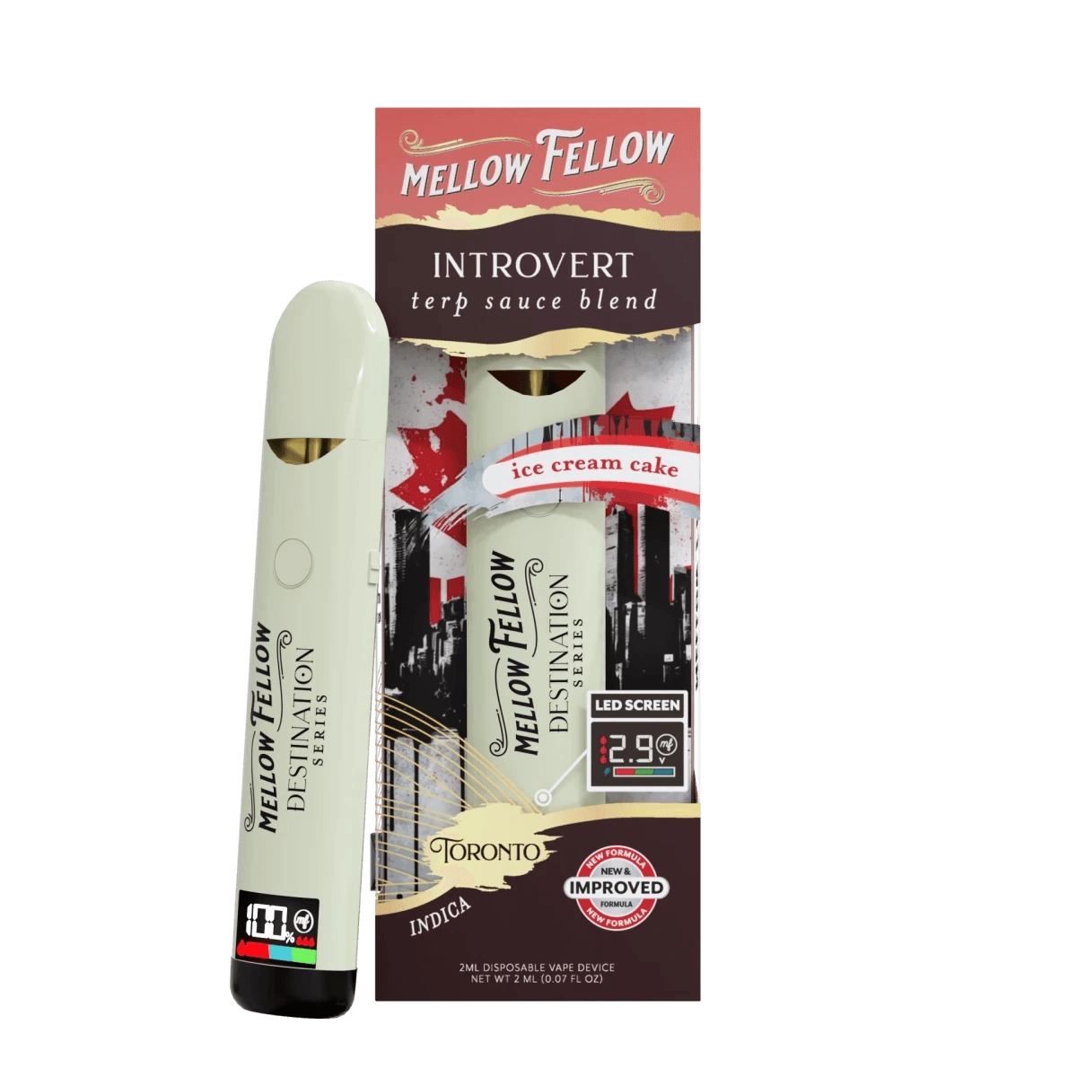 Introvert Blend - Terp Sauce 2ml Disposable Vape - Ice Cream Cake (Indica)