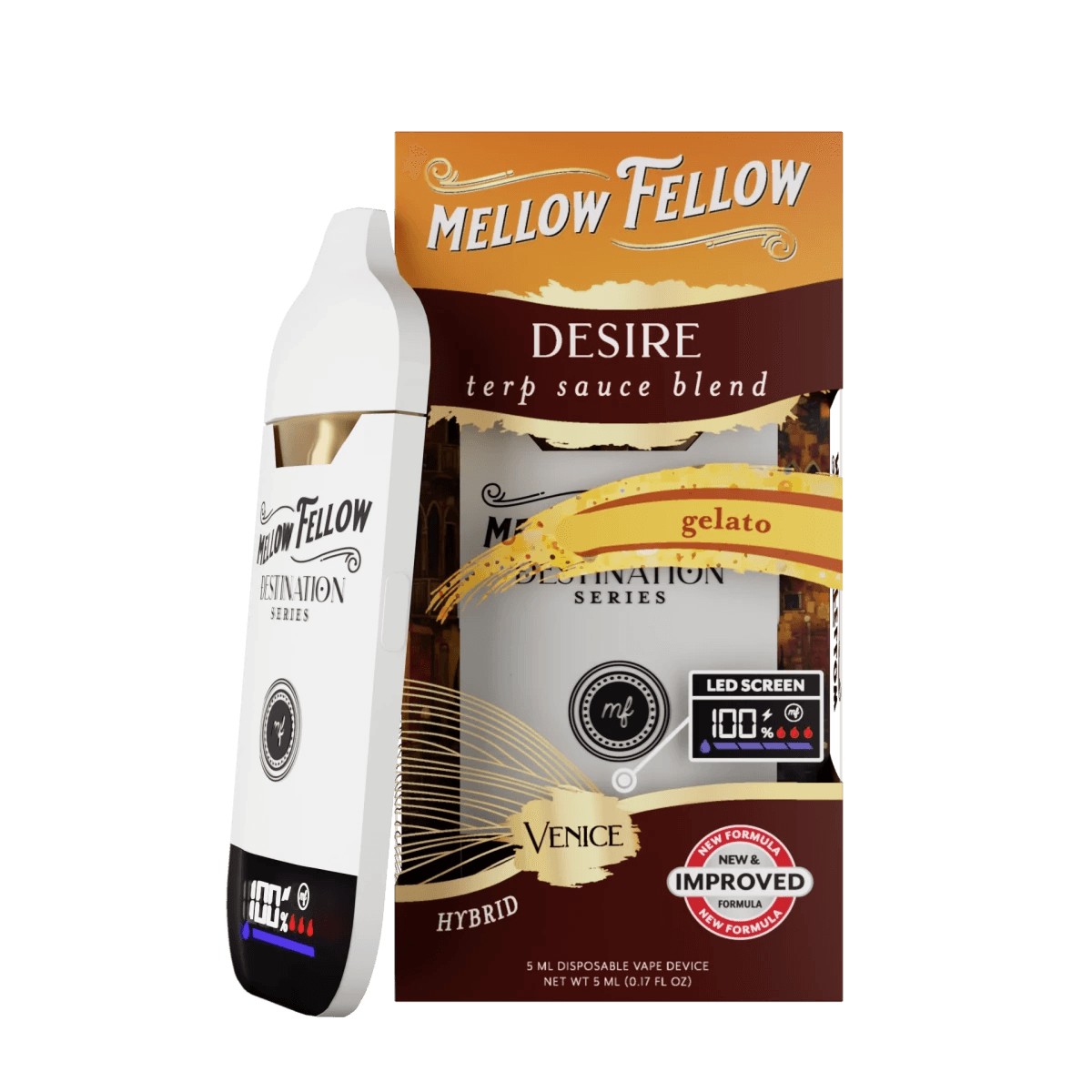 Desire Blend - Terp Sauce 5ml Disposable Vape - Gelato (Hybrid)
