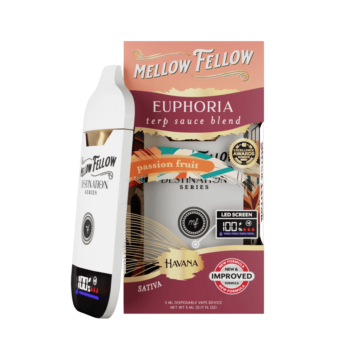 Euphoria Blend - Terp Sauce 5ml Disposable Vape - Passion Fruit (Sativa)