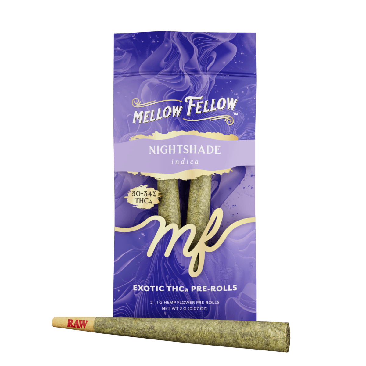 THCa Prerolls - 2 pc 2g Private Reserve Exotic - Nightshade (Indica)