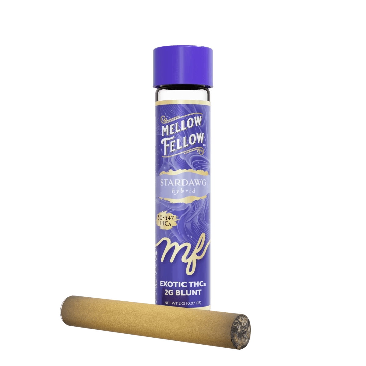 THCa 2g Prerolled Exotic Blunt - Stardawg (Hybrid)