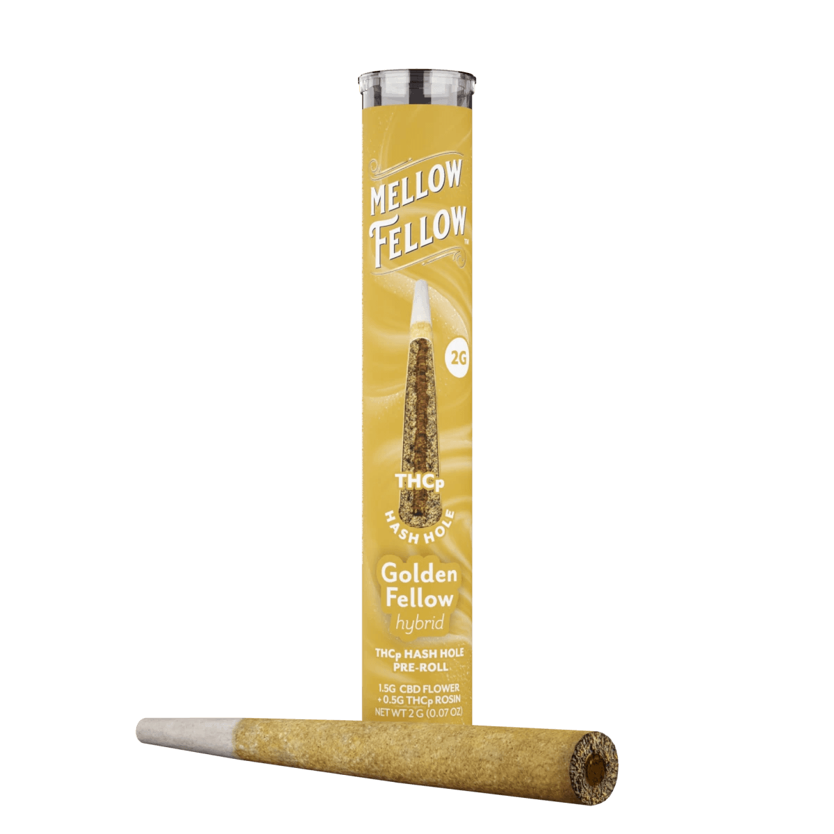 THCp 2g Hash Hole Prerolls - Golden Fellow (Hybrid)