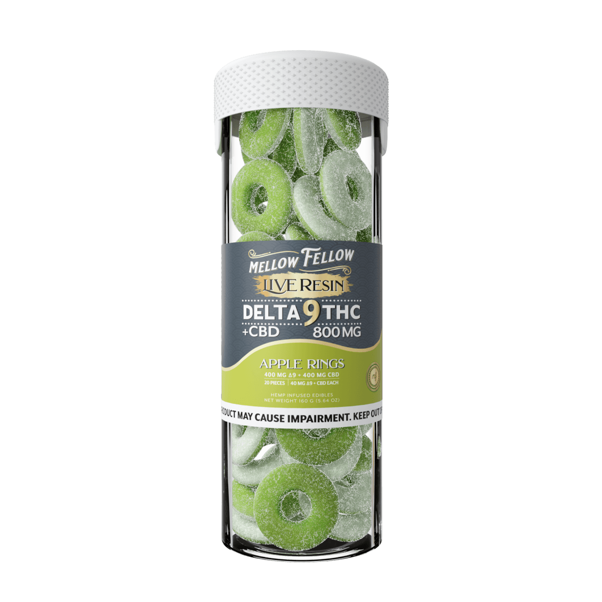 Delta 9 Live Resin Apple Rings - Mellow Fellow