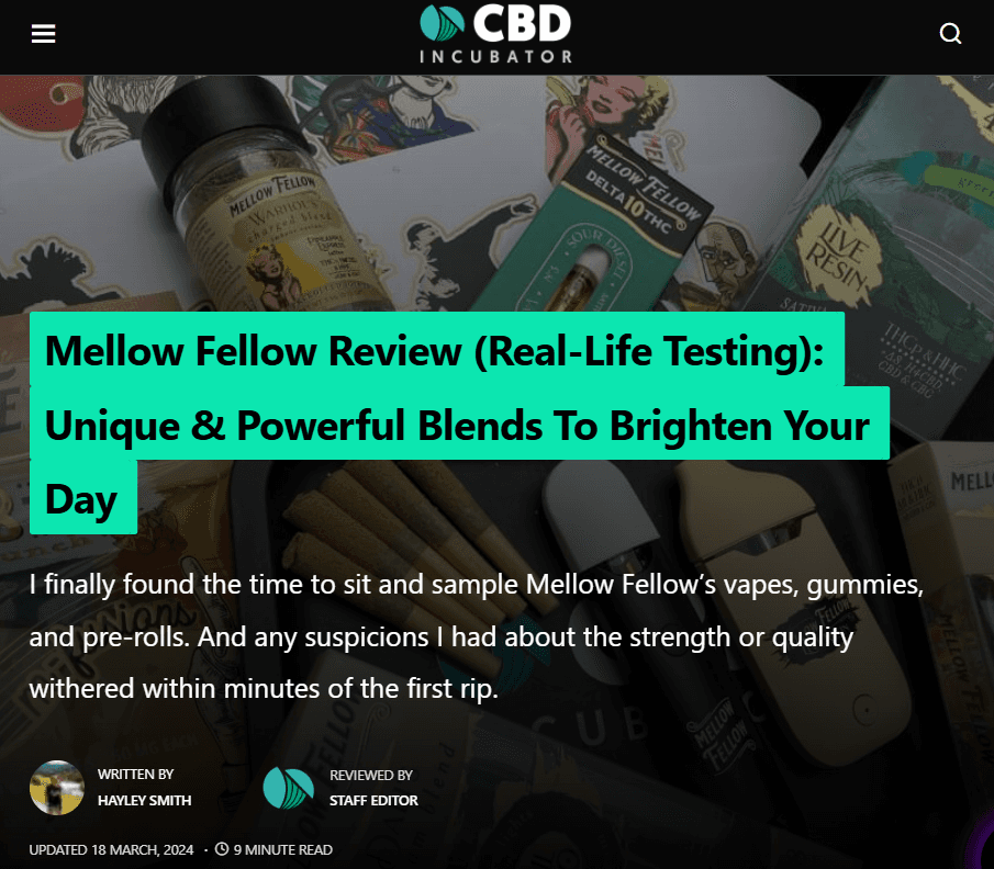 CBD Incubator