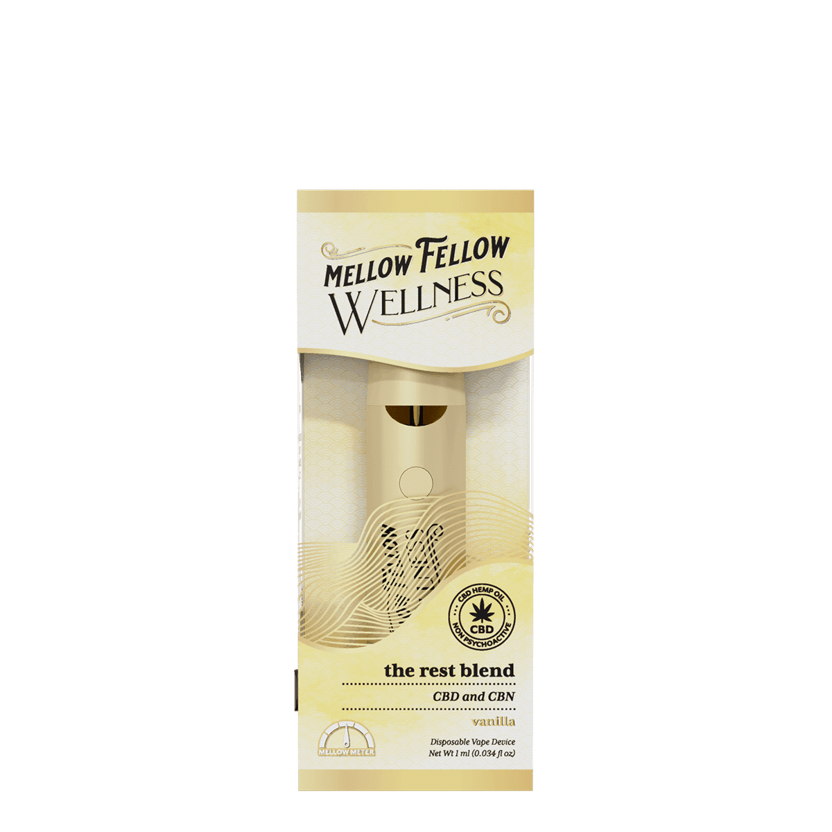 The Rest Blend - 1ml CBD Disposable Vape (Vanilla)