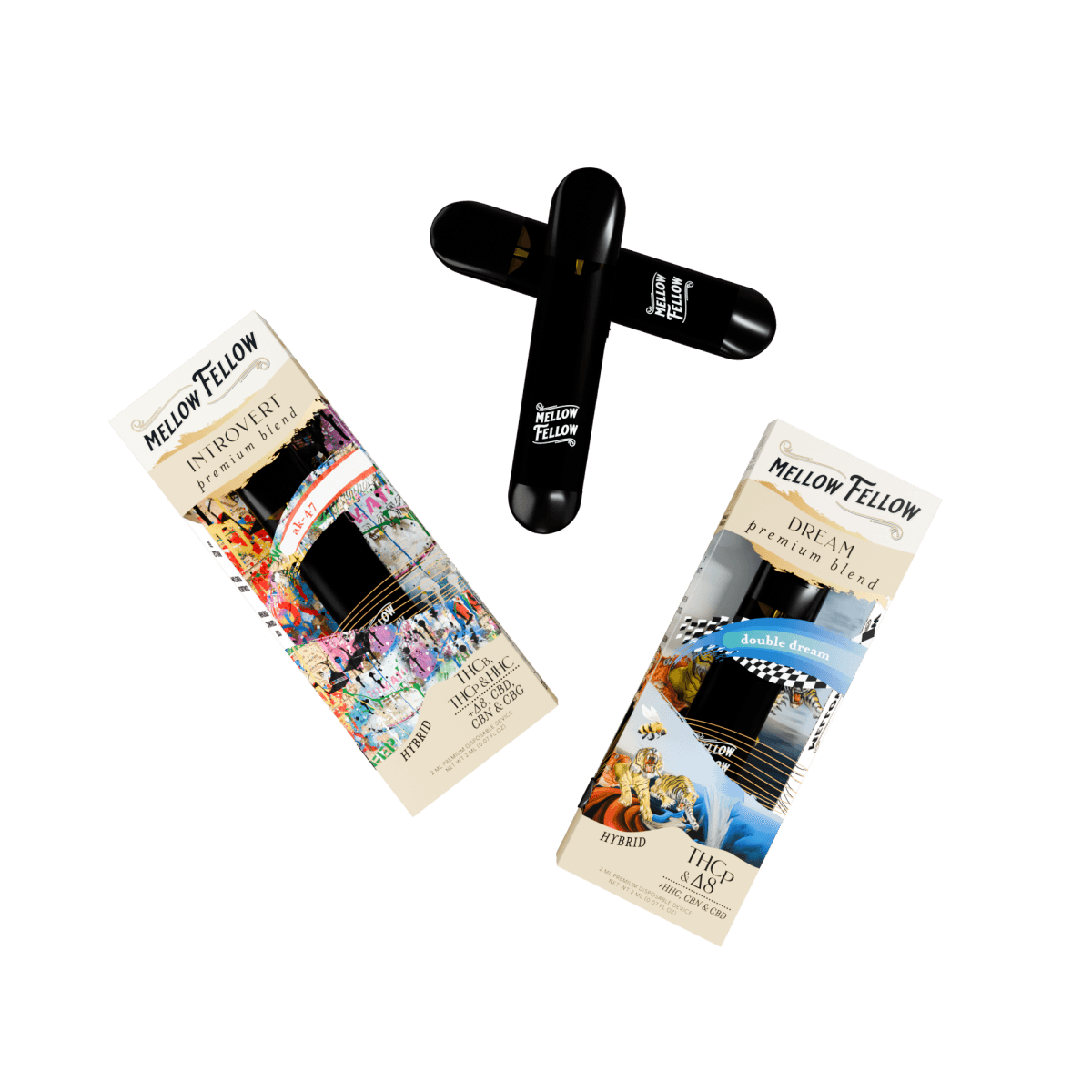 The Cozy Collection - Introvert (AK-47) and Dream (Double Dream) - 2 Pk 2ml Disposable Vapes (Hybrid)
