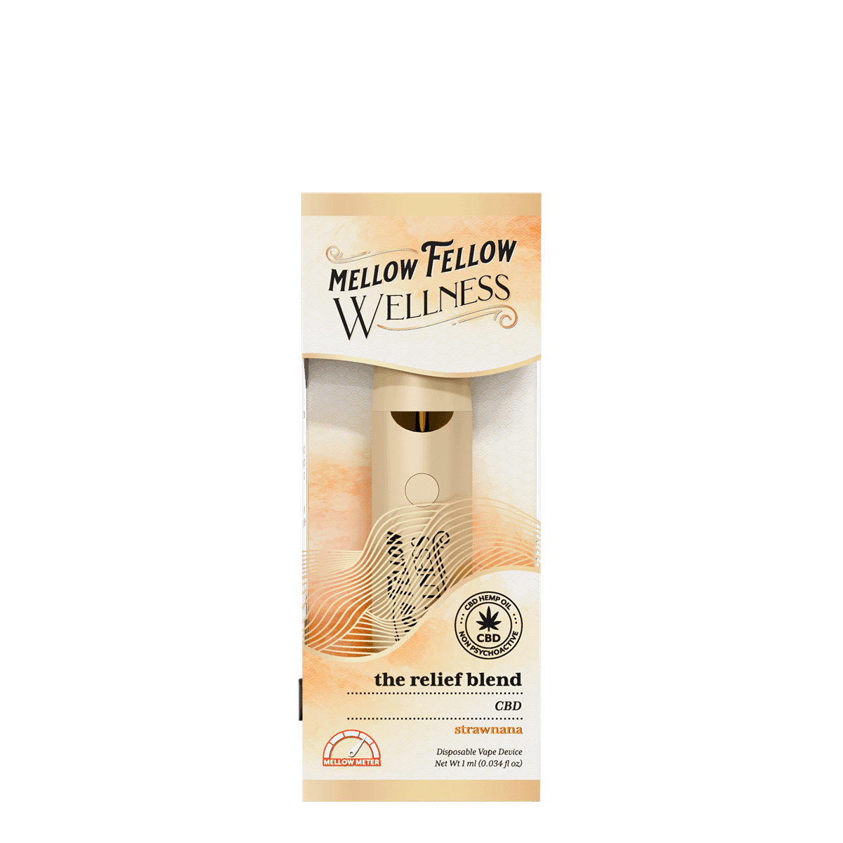 The Relief Blend - 1ml CBD Disposable Vape (Strawnana)